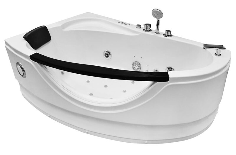 M-SPA - Fürdőkád balra, hidromasszázs 0024 1 személyre 169 x 90 x 56 cm